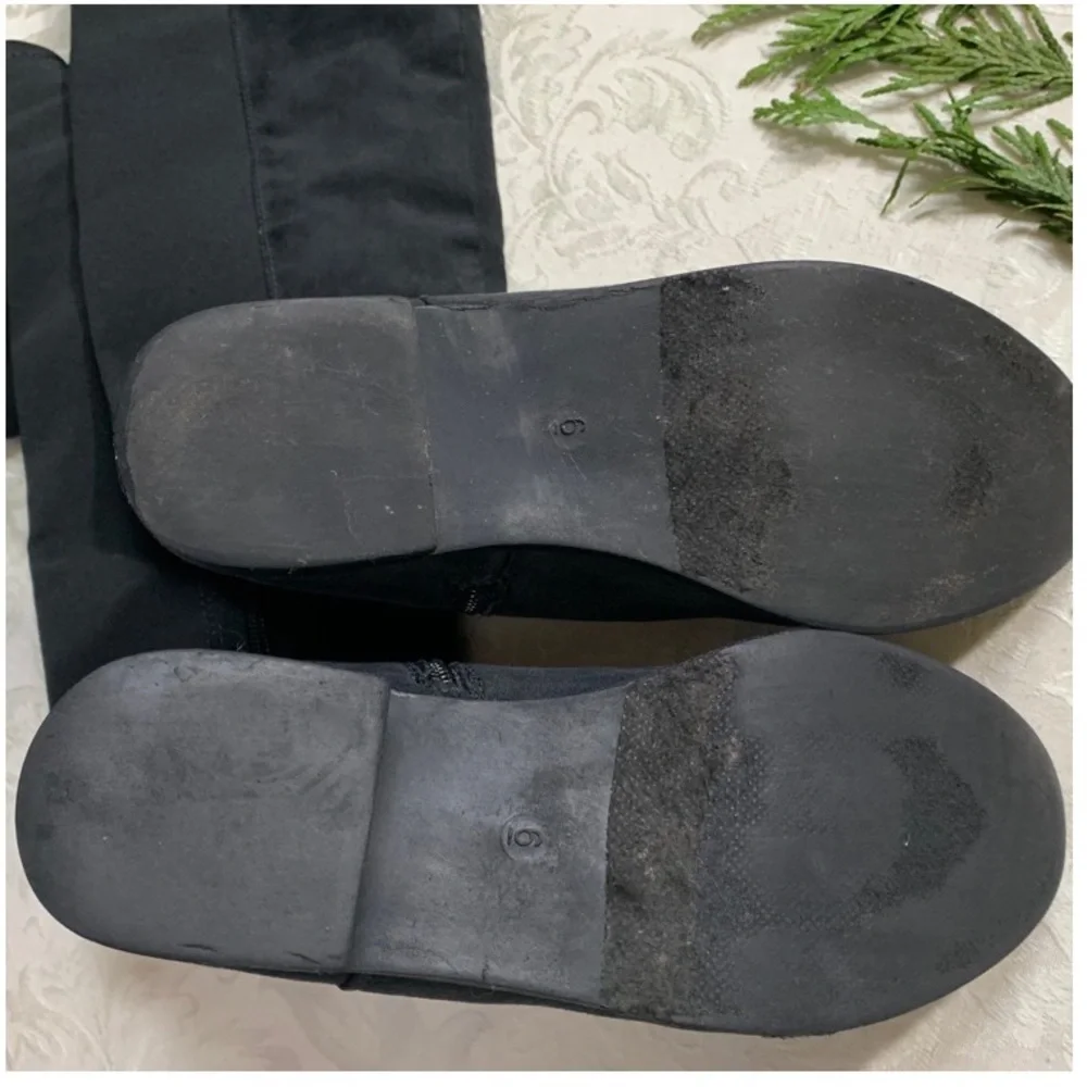 Diba Boots Meryl style, faux suede knee highs black boots Size 6